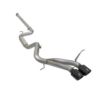 Takeda 3 IN 304 Stainless Steel Cat-Back Exhaust System w/Black Tip
