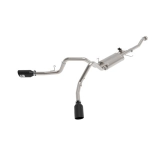 Gemini XV 3 IN 304 Stainless Steel Cat-Back Exhaust System w/ Cut-Out Black