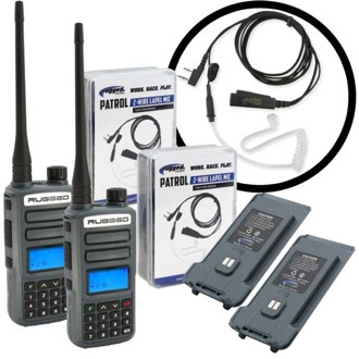 GREAT OUTDOORS PACK - GMR2 PLUS - GMRS / FRS Two Way Handheld Radios with Accessories
