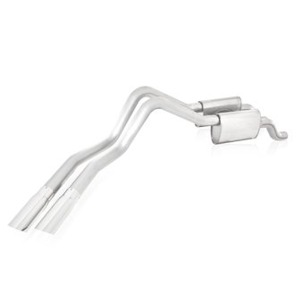 2010-14 Raptor Exhaust 3in Chambered Mufflers Exits Behind Passenger Rear Tire