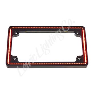Letric Lighting 14+ Indian Twin Perfect Plate License Plate Frame Matte Black