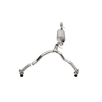Corsa 21-25 Cadillac Escalade 6.2L Dual Rear 3.5/2.75in Sport Cat-Back Exhaust Uses Factory Bezels