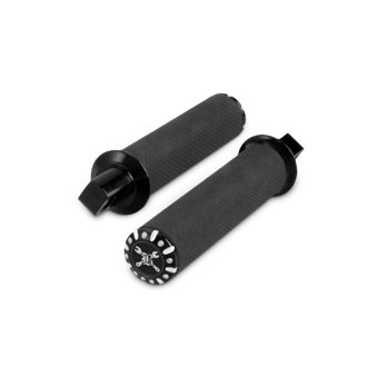Universal Hawk Footpeg Set Billet - Black Machined
