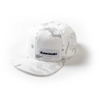 Kawasaki Camo Snapback Hat / White