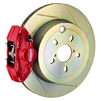 12-16 FRS Exc w/ Elec Park Brake Rr GT BBK 2 Pis Cast 2pc 316 x20 1pc Rtr Slot Type1-Red