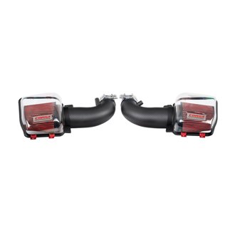Corsa 24-25 Ford Mustang GT 5.0L V8 Carbon Fiber Cold Air Intake w/ DryTech Air Filters - Matte