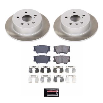 Semi-Coated Rotor And Low-Dust Ceramic Brake Pad Kit
