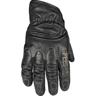Rust And Redemption Leather Gloves Black - Small