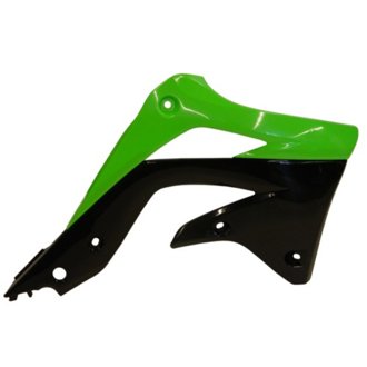 12-15 Kawasaki KX450F Radiator Shroud - Green/Black
