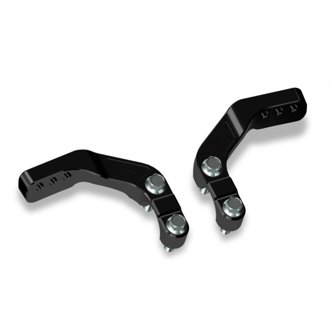 Handle Clamp Mount 1-1/8 in. Bar - Black Anodized