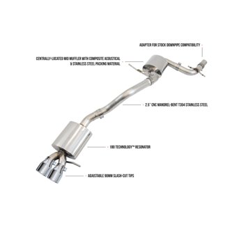 AWE Touring Edition for MK5 Jetta 2.0T - GLI - Chrome Tips