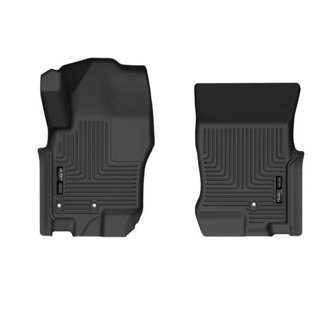 08-21 Nissan Frontier Crew Cab WeatherBeater Front Row Black Floor Liners