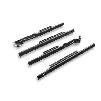 21-25 Ford F-150 CC (Incl. 22-25 Lightning) Trail Armor Rocker Panel (4pc Set) - Blk