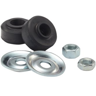 Shock Stud Bushing Kit, With Jam Nut