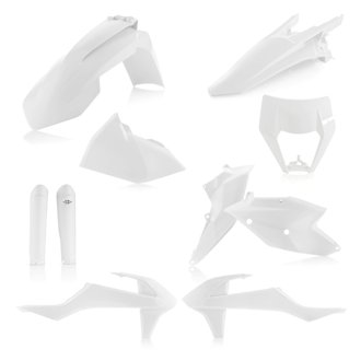 17-19 KTM XC-W150/250/300/ EXC-F250/350/450/500 Full Plastic Kit - White