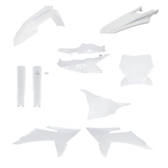 2025 KTM 125-450 SX/ SX-F/XC/XC-F Full Plastic Kit - White