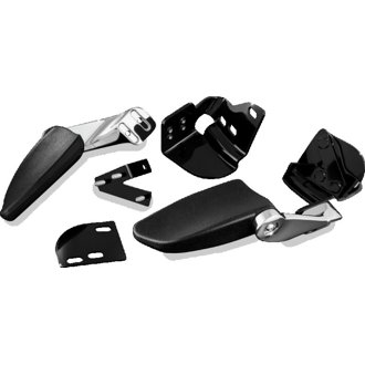 Stealth Passenger Armrests 97-13 Touring Models Chrome