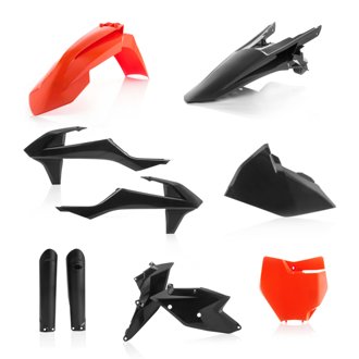 16-18 KTM 125-450 SX/ SX-F/ XC-F/ SX/ XC Full Plastic Kit - Orange/Black