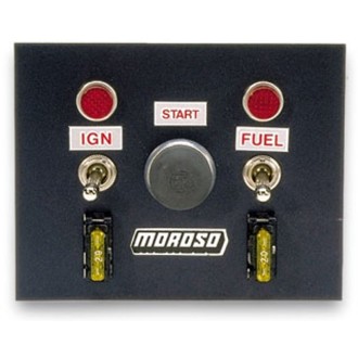 Toggle Switch Panel - Oval Track - 4in x 5in - Two On/Off Switches