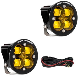 Squadron R Sae Led Spot Light - Amber - Pair