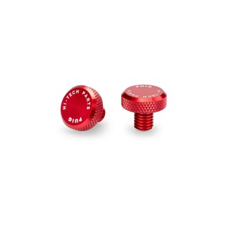 Mirror Hole Screw Plug Red