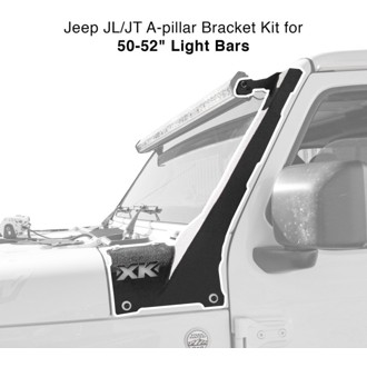 Jeep JL JT A-pillar Light Bar Bracket Kit 50-52In