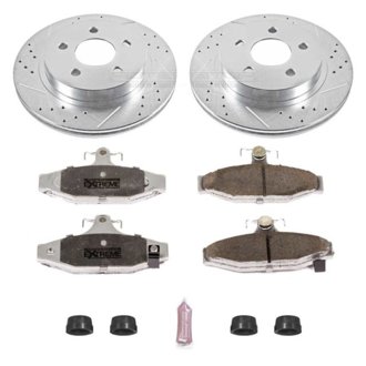 Z26 Street Performance Ceramic Brake Pad and Drilled & Slotted Rotor Kit