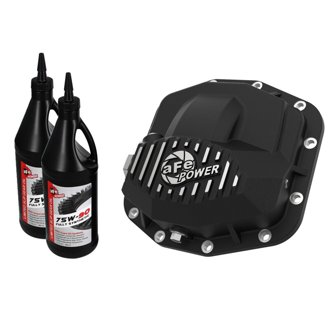 Pro Series Front Differential Cover Black W/ Oil