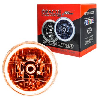Pre-Installed Lights 5.75 IN. Sealed Beam - Amber Halo