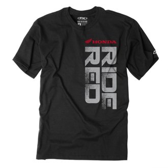 Honda Ride Red Vert T- Shirt / Black (M