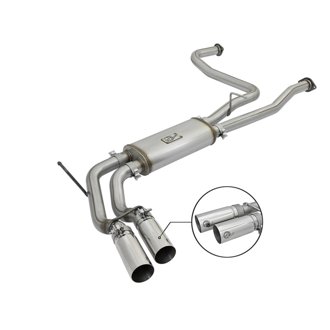 Rebel Series 2-1/2 Cat-Back Exhaust System w/ Polished Tip"