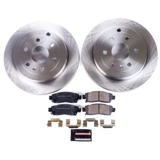 Oe Stock Replacement Low-Dust Ceramic Brake Pad And Rotor Kit