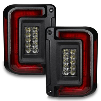 V2 2007-2017 Jeep Wrangler JK Flush Mount LED Tail Lights Standard Lens