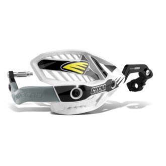 CRM Ultra 7/8 in. Clamp w/White Shields/Black Covers