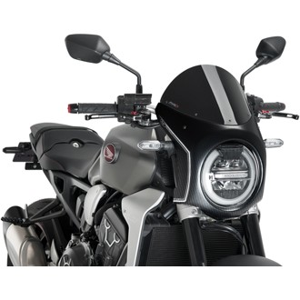 Retro Semi Fairing Black