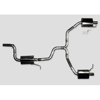 AWE Touring Edition for VW CC 2.0T - Dual Outlet - Diamond Black Tips