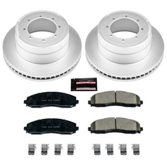 Evolution Coated Rotor And Low-Dust Ceramic Brake Pad Kit