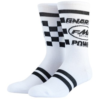 Gnarly Power Sock White One Size