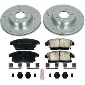 Z23 Daily Driver Carbon-Fiber Ceramic Brake Pad and Drilled & Slotted Rotor Kit