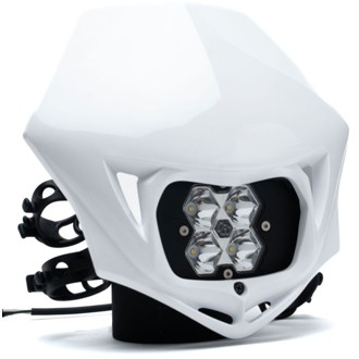 Squadron 2.0 Sport (Spot) - Clear A/C w/MC Race LED Light - White