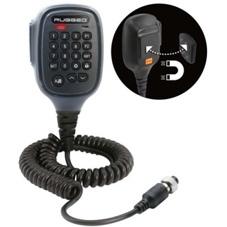 Hand Mic for G1 Mobile Radio with Scosche MagicMount