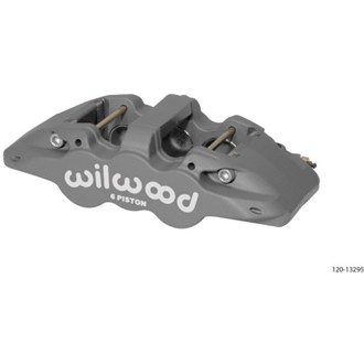 Wilwood Caliper-Aero6-R/H - Black Anodize 1.75/1.38/1.38in Pistons 1.25in Disc