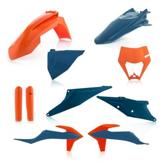 20-23 KTM 150-500 XCF-W/ XC-W-tpi/ EXC-tpi/ EXC-F Full Plastic Kit - Orange/Dark Blue
