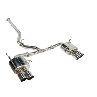 08-14 Subaru WRX STi GR Hatch Cat-Back Exhaust w/ SS Quad Tips (Non-Resonated