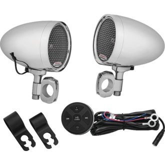Road Thunder Speaker Pods Bluetooth Audio Controller Chrome