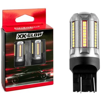 2pc Red 7443 Auto Bulb
