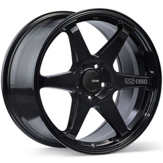 T6R 18x8 45mm Offset 5x100 Bolt Pattern 72.6 Bore Gloss Black Wheel