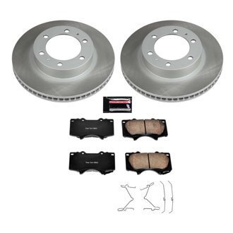 Semi-Coated Rotor And Low-Dust Ceramic Brake Pad Kit