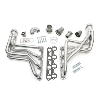 Silver Long-Tube Headers for '80-96 Ford 2WD/4WD F150 Truck, Bronco w/302 (5.0L)