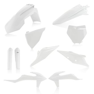19-22 KTM 125-450 SX/ SX-F/ XC-F/ XC/ XC-tpi Full Plastic Kit - White